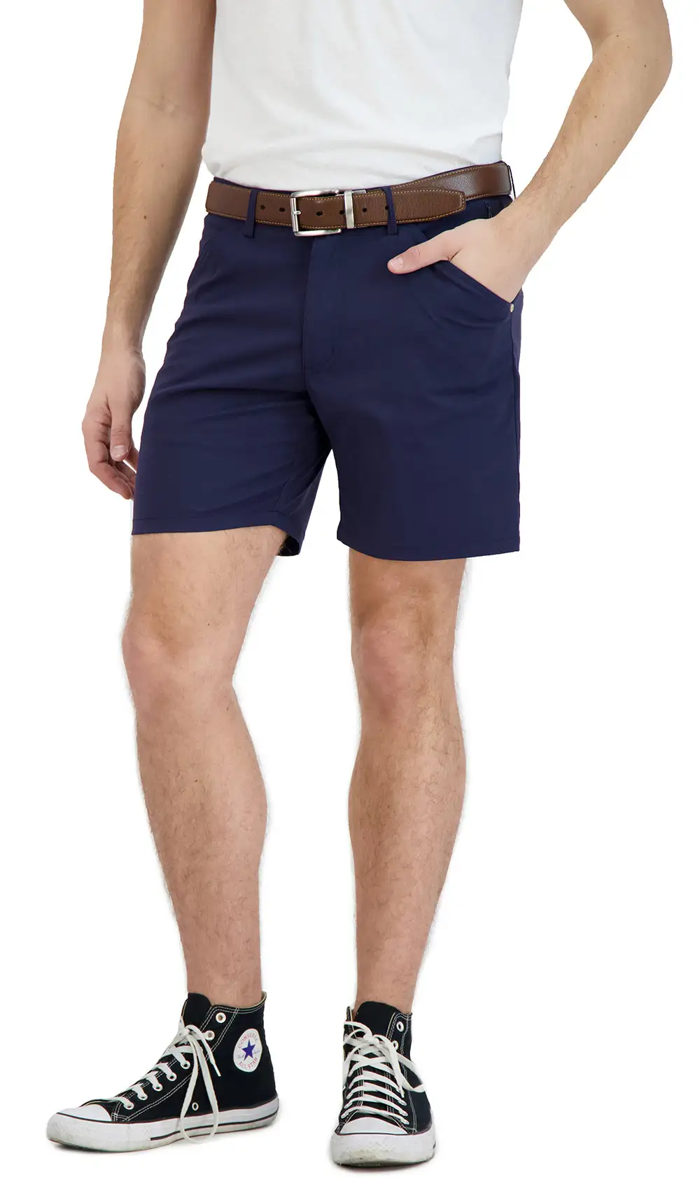 Tailored Stretch Business Casual Casual Shorts