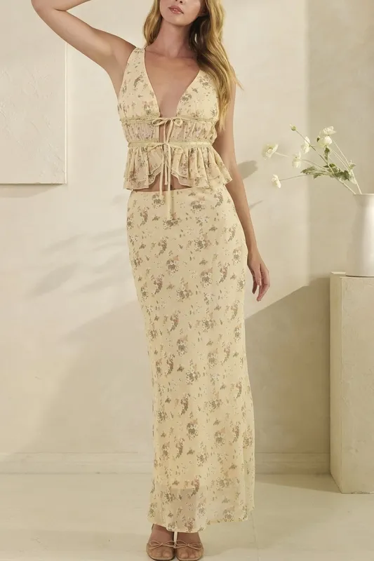 Floral Maxi Skirt