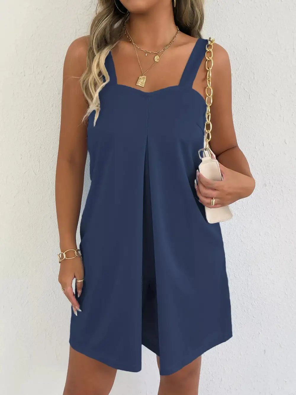 Pocket Sleeveless Romper