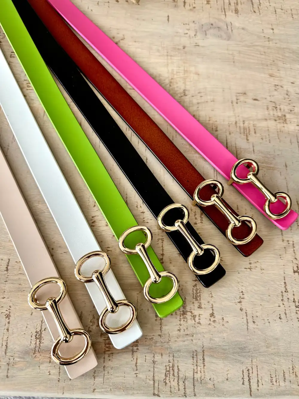 Slim Italian Leather Belt Buckle