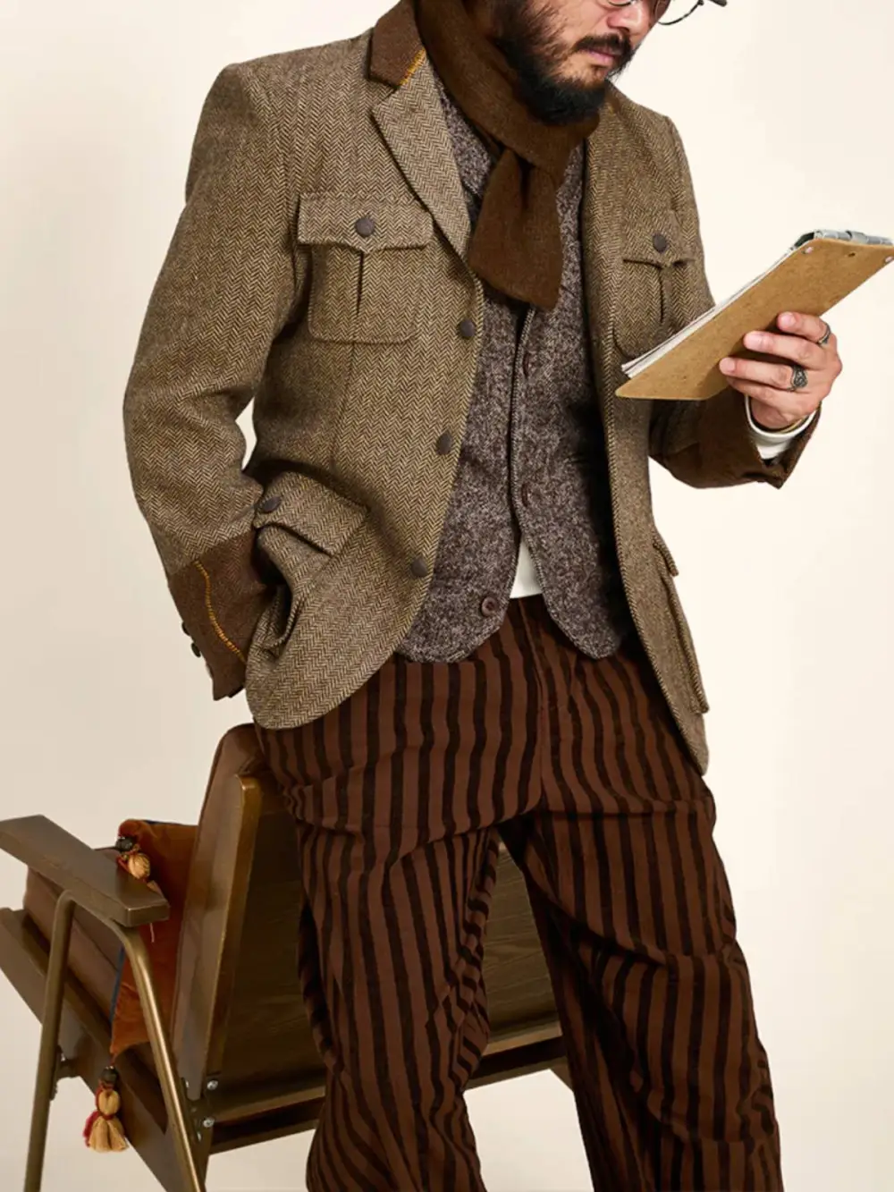Men'S Fleece Lined Wool Blend Field Jacket