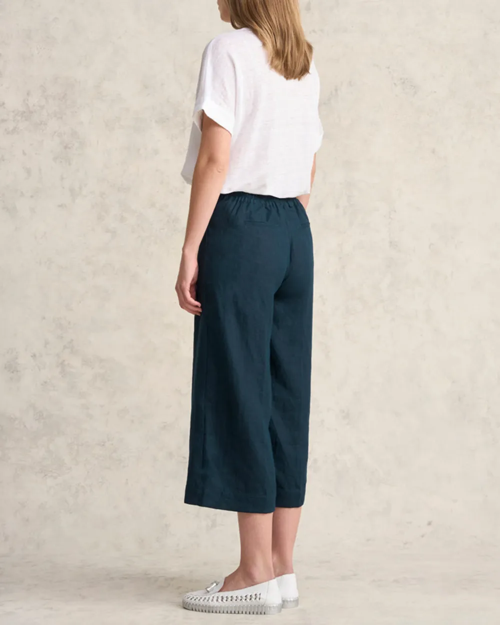 Linen Culotte - Ink