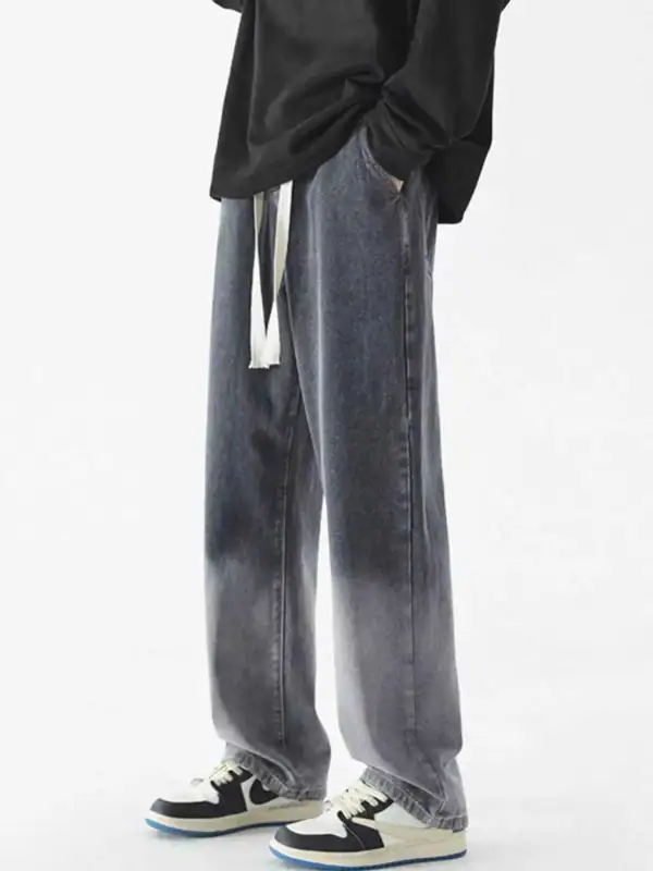 Wide Leg Washed Jeans