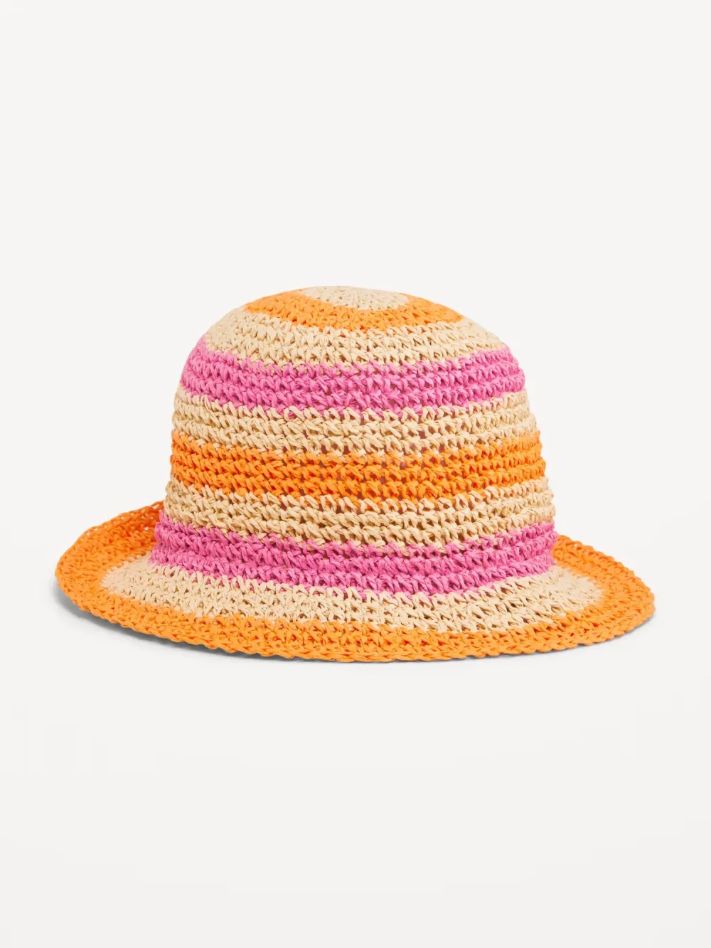 Vacation Crochet Bucket Straw Hat