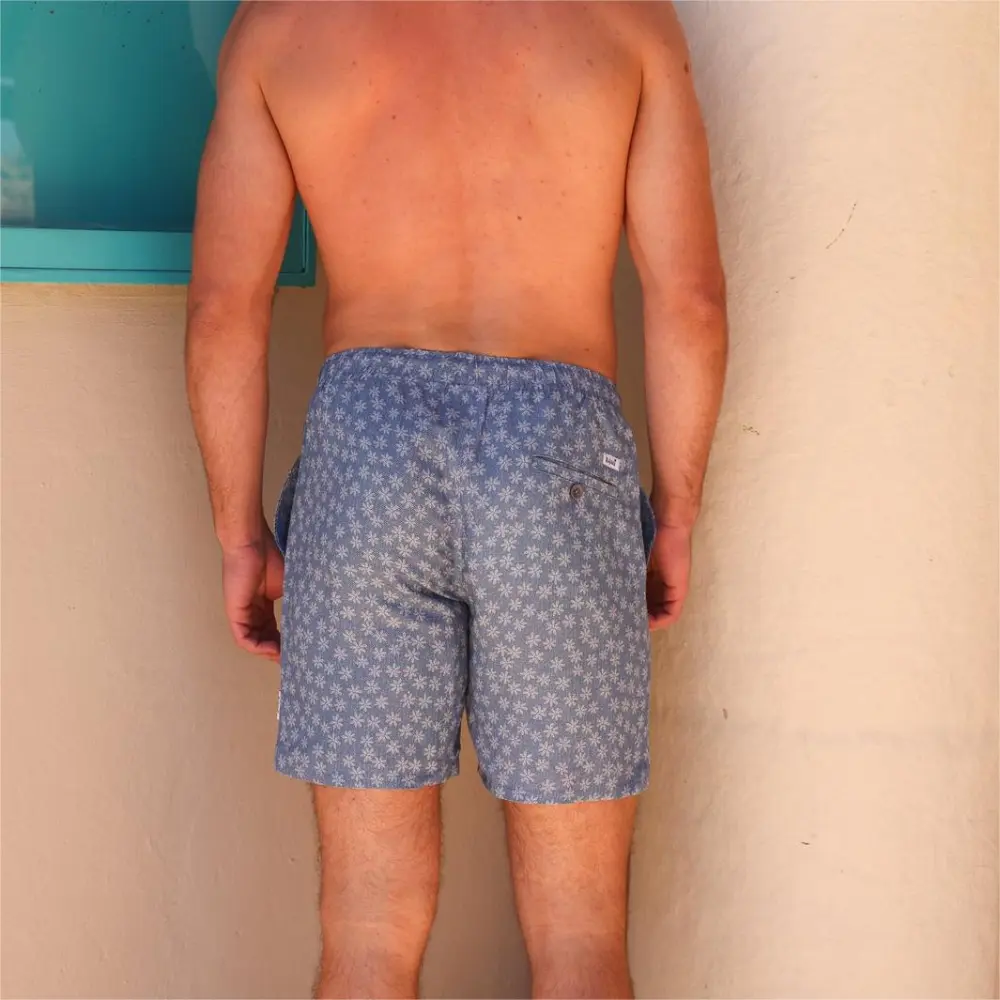 Men'S Linen Shorts - Daisy Denim