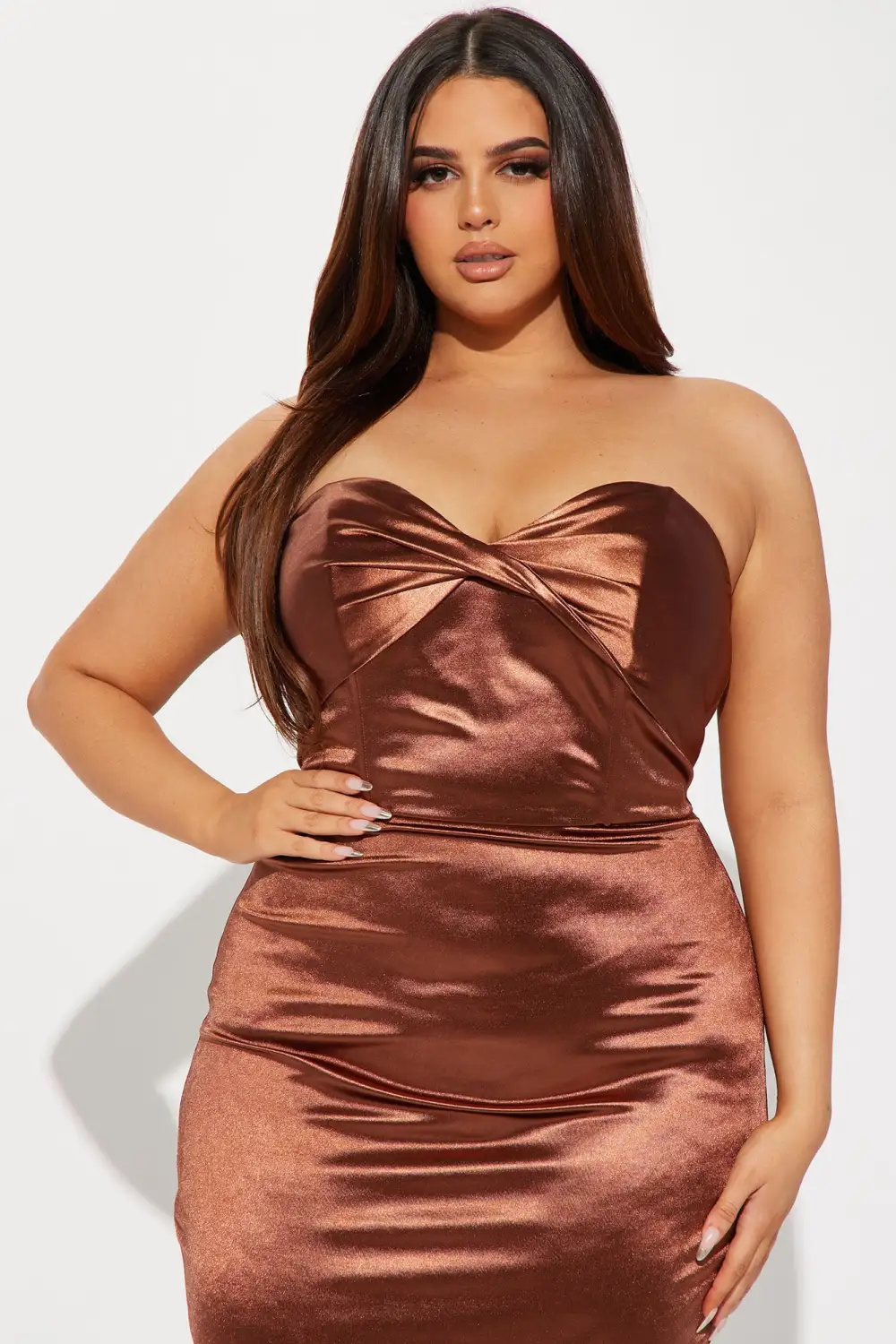 Missy Midi Dress - Cognac