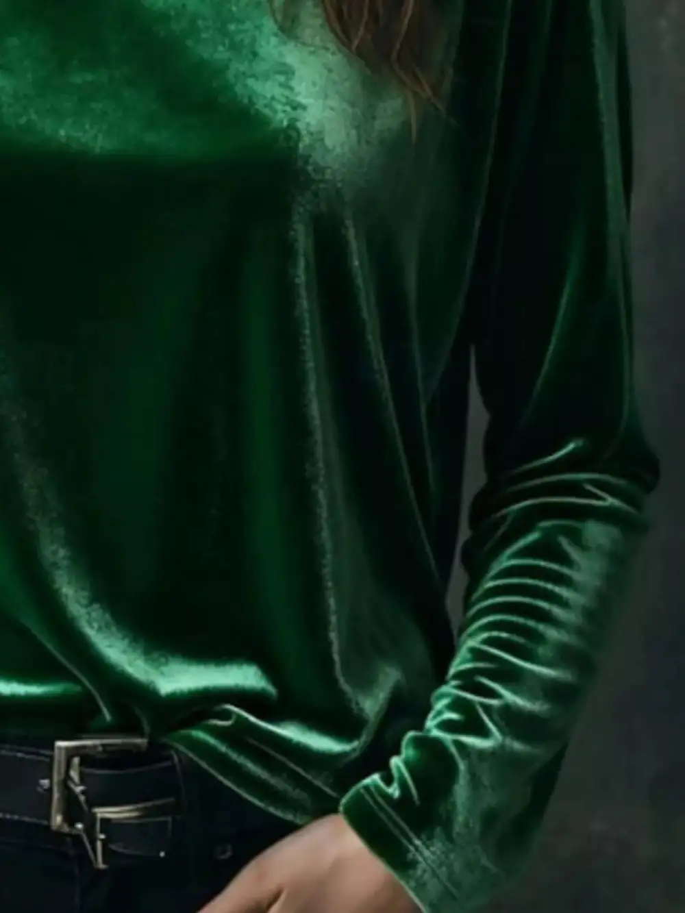 Velvet Long Sleeve T-Shirt