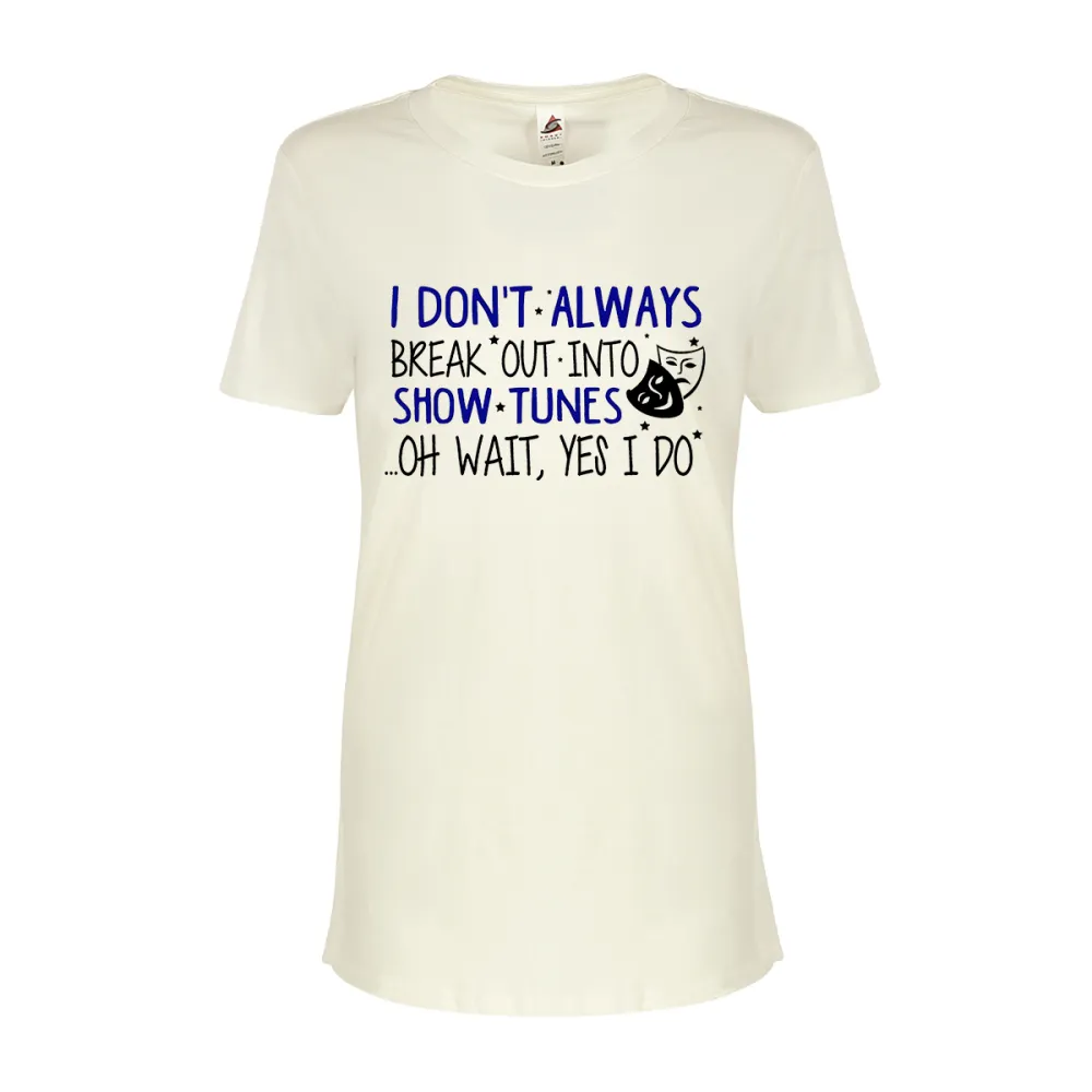 Women's Irregular Lettered T-shirt
