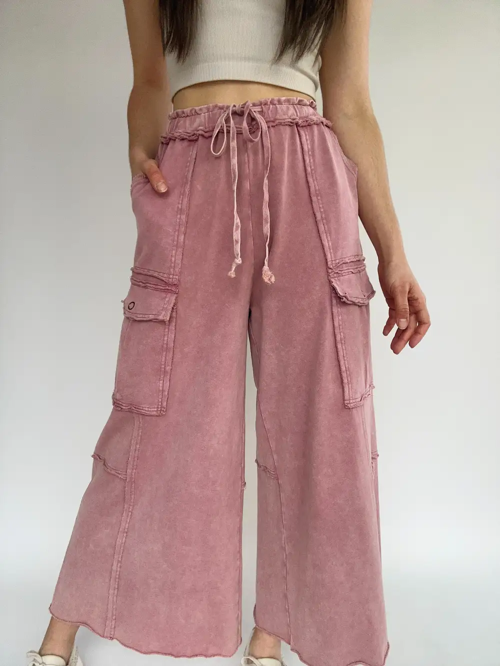 Relaxed Straight Leg Utility Pants
