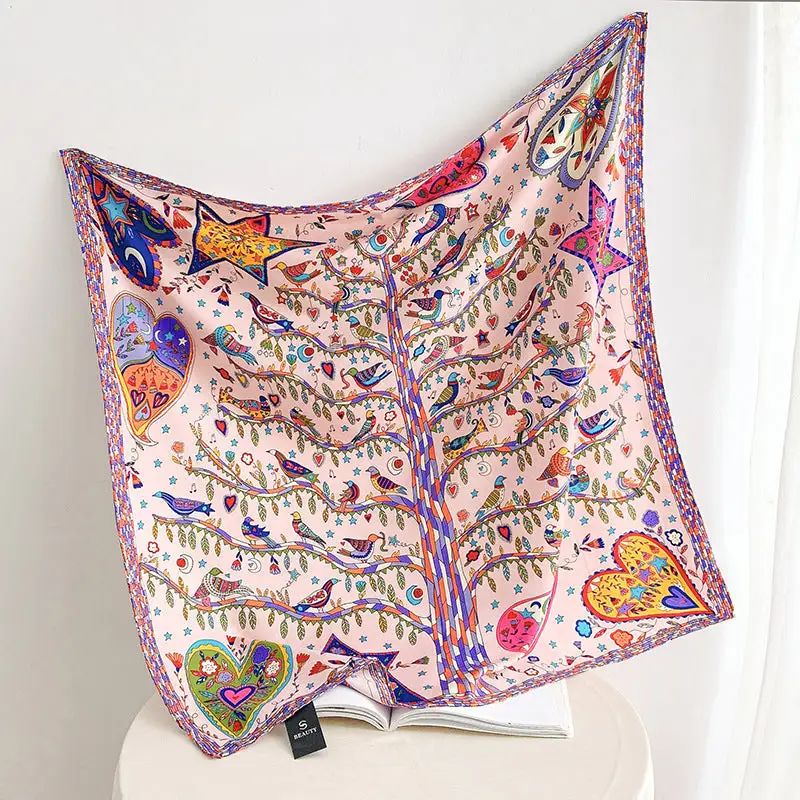 Classic Print Square Scarf