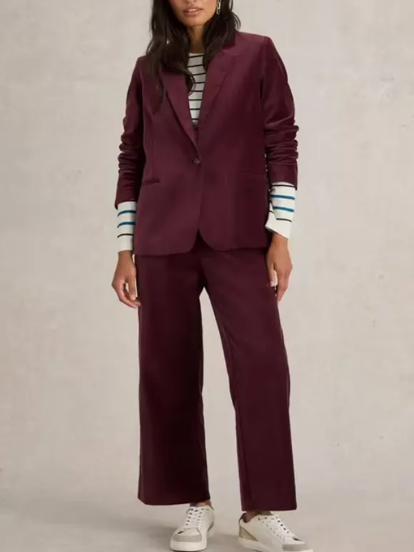 Organic Cotton Velvet Blazer
