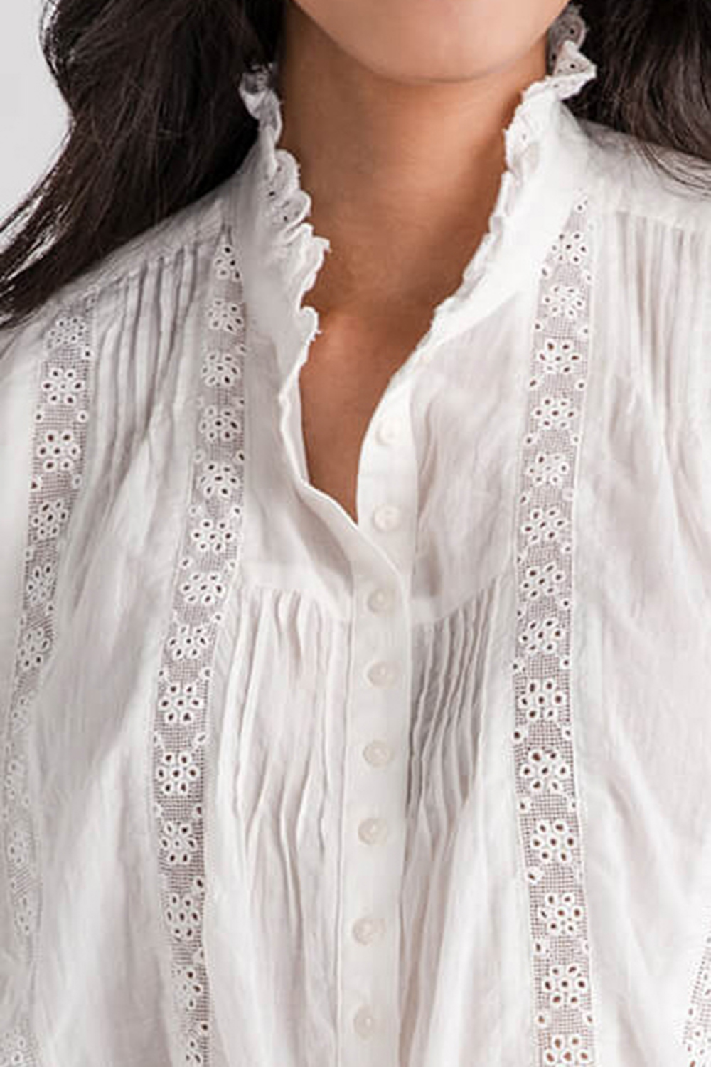 Free People Best of Me Blouse - optic white