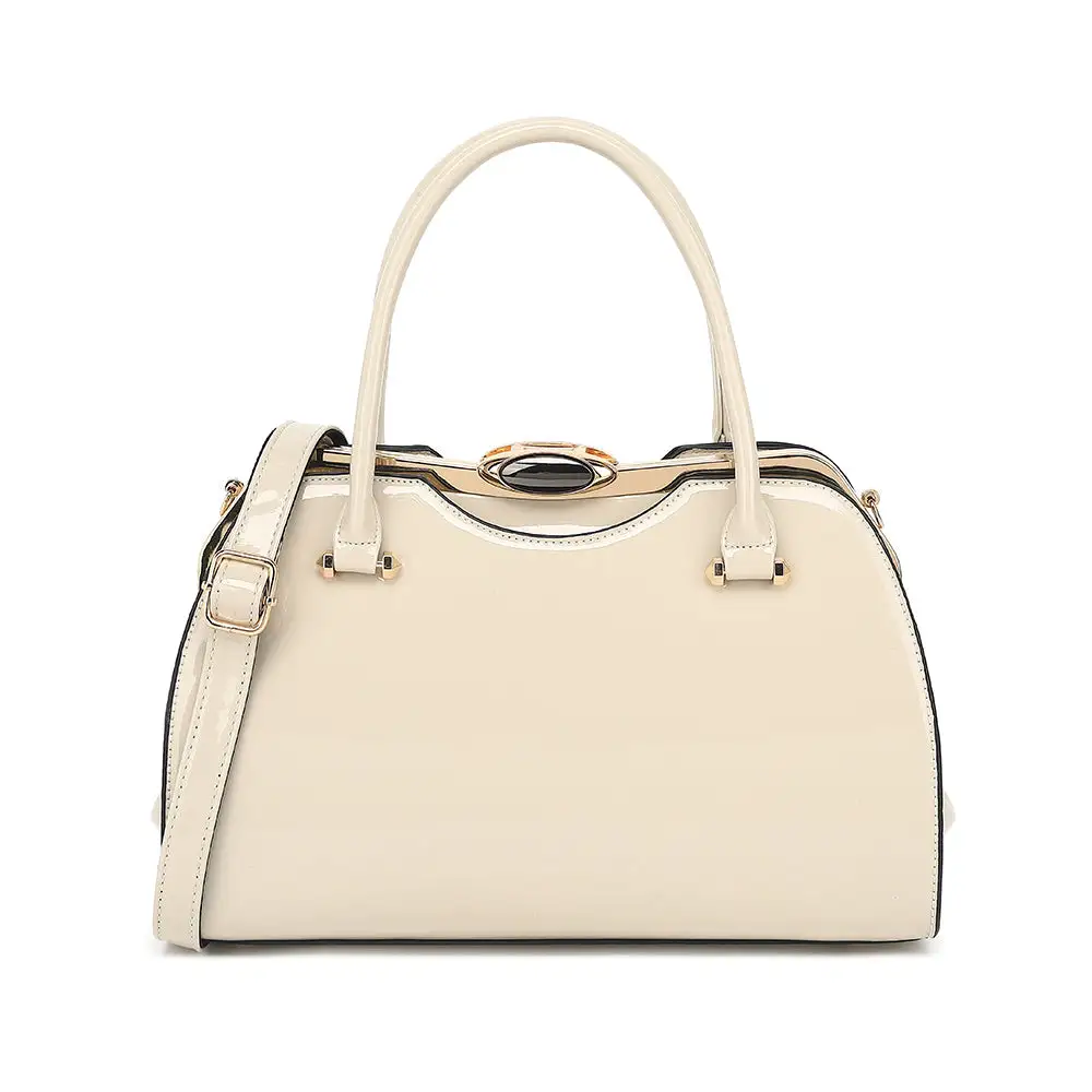 Patent Leather Satchel Bag