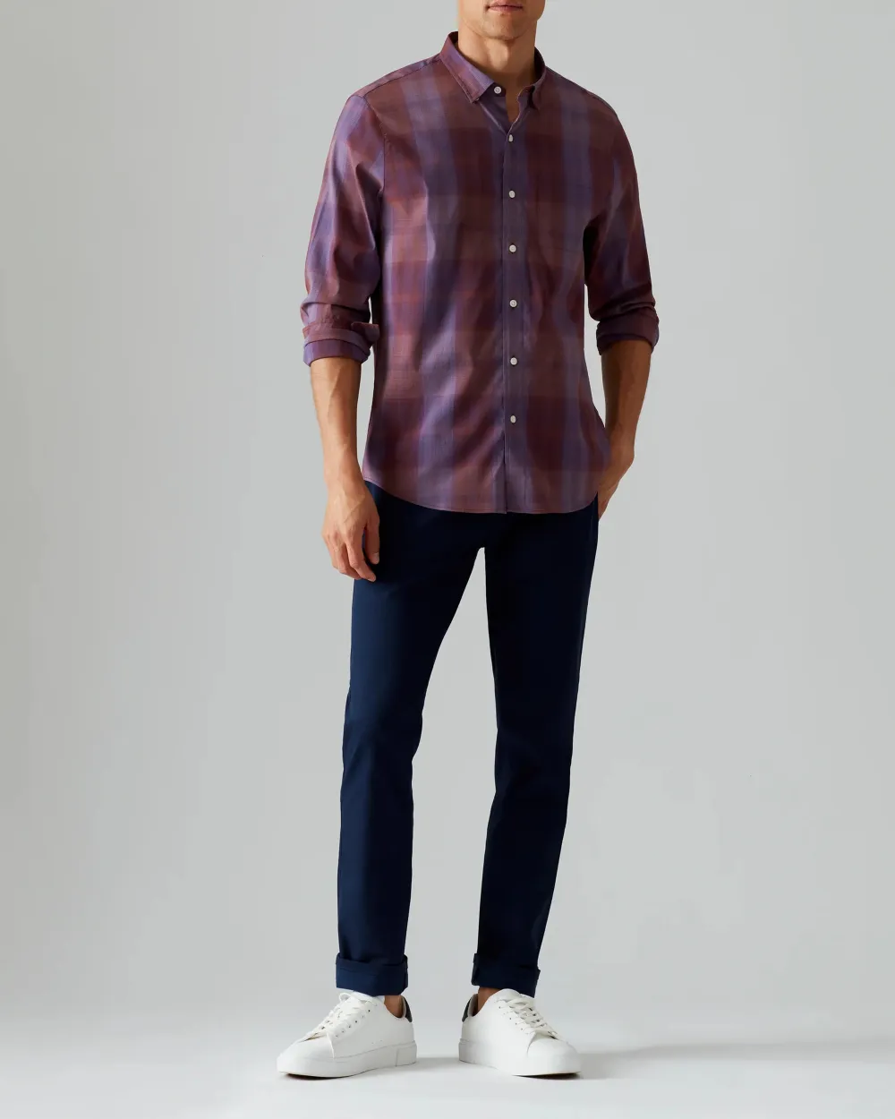 Fashionable Men's Checkered Shirt