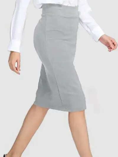 High-Waist Wrap Skirt
