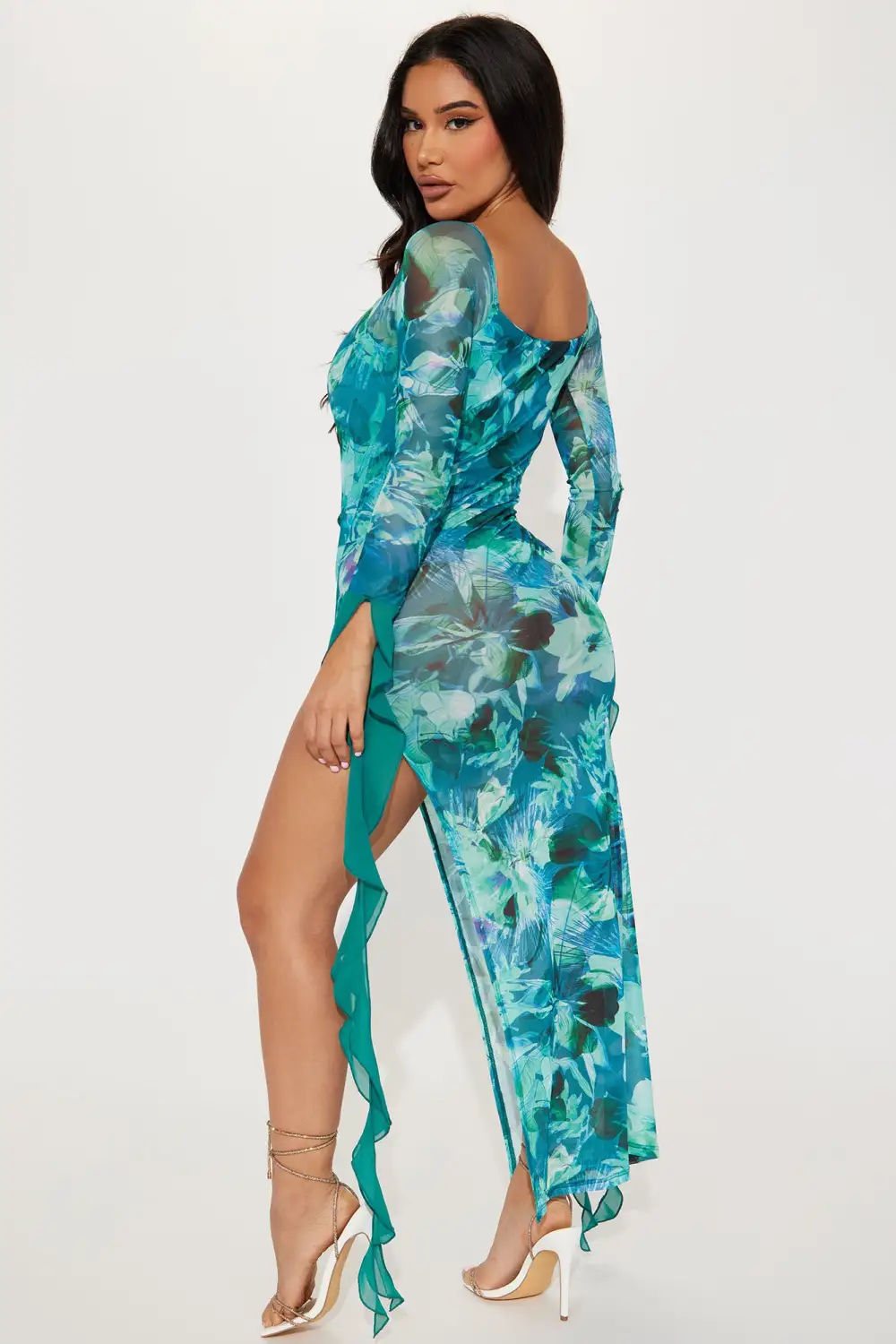Tattiana Maxi Dress - Blue/combo