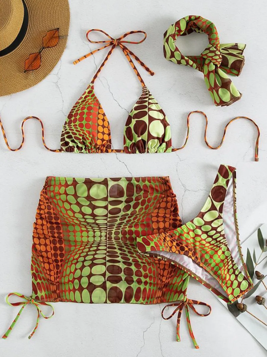 Sexy Printed Two Piece Bikini Set