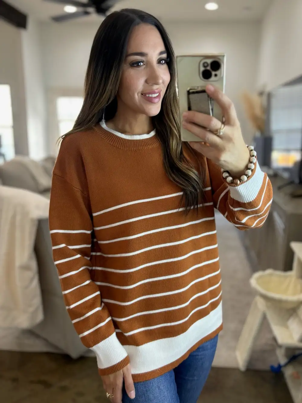 Bountiful Harvest Striped Sweater