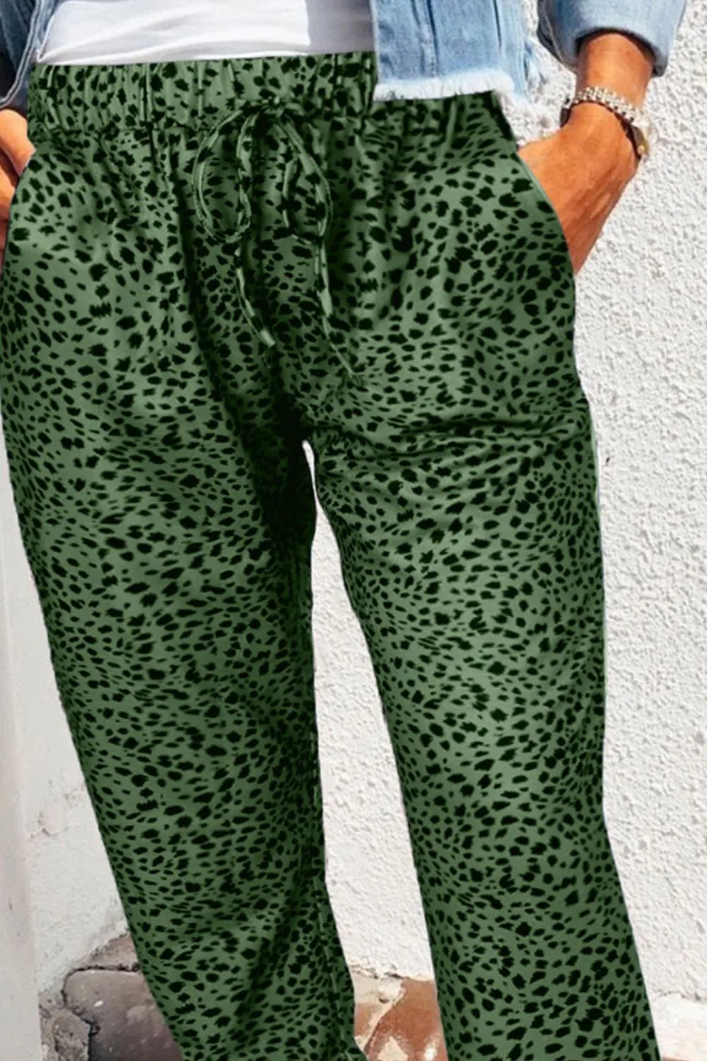Pocket Printed Jogger Pants