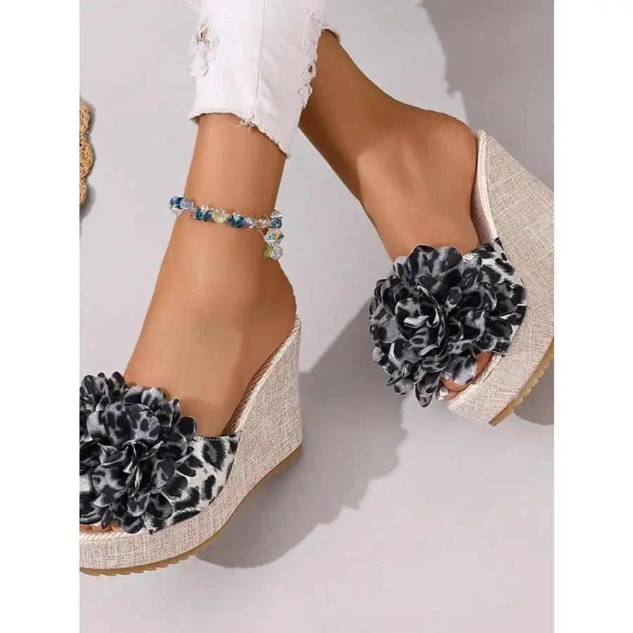 Everyday Open Toe Platform Wedge Sandals