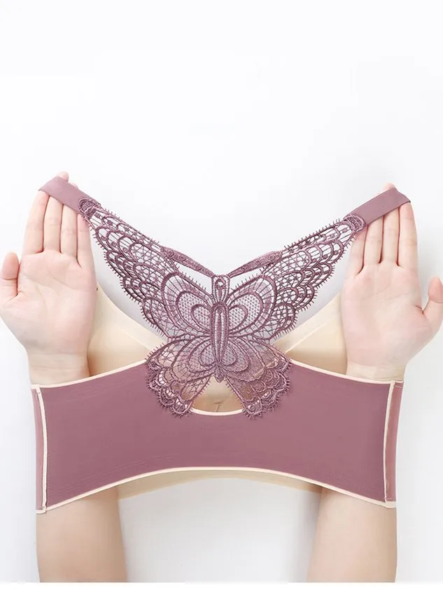 Woman Breathable Comfortable Butterfly Seamless Bra