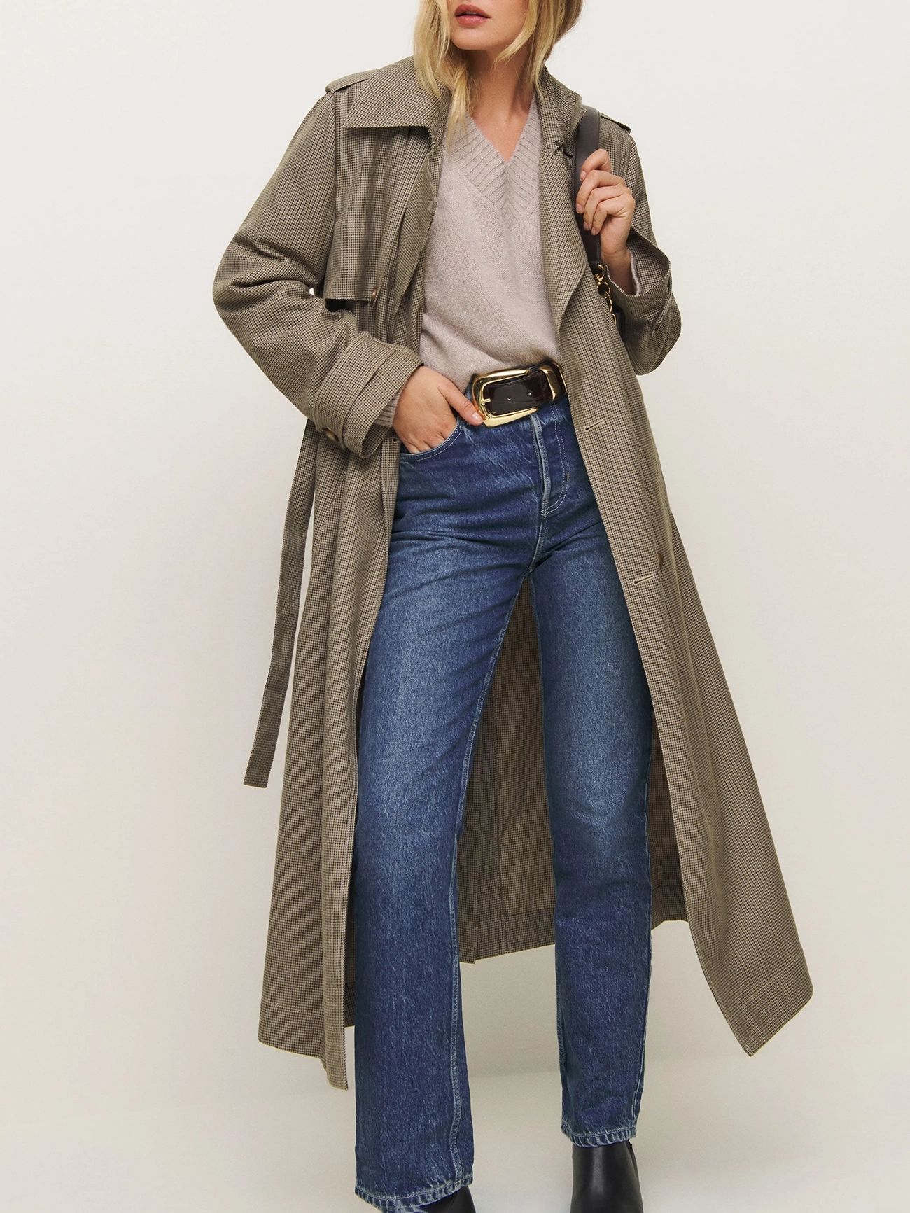 Classic V Neck Knit Sweater