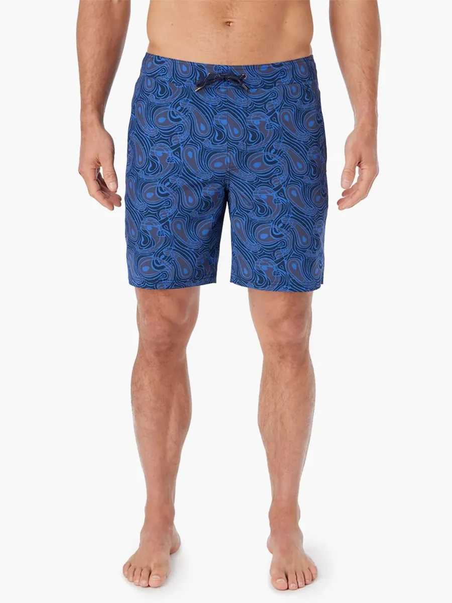 Men's Navy Ocean Beach Shorts