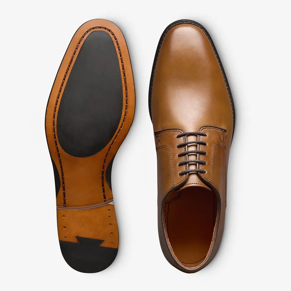 Leather Commuting Style Plain-toe Shoe