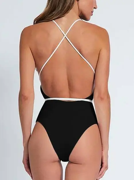 Women’s Three Dimensional Flower One-Piece Dimensional Swimsuit