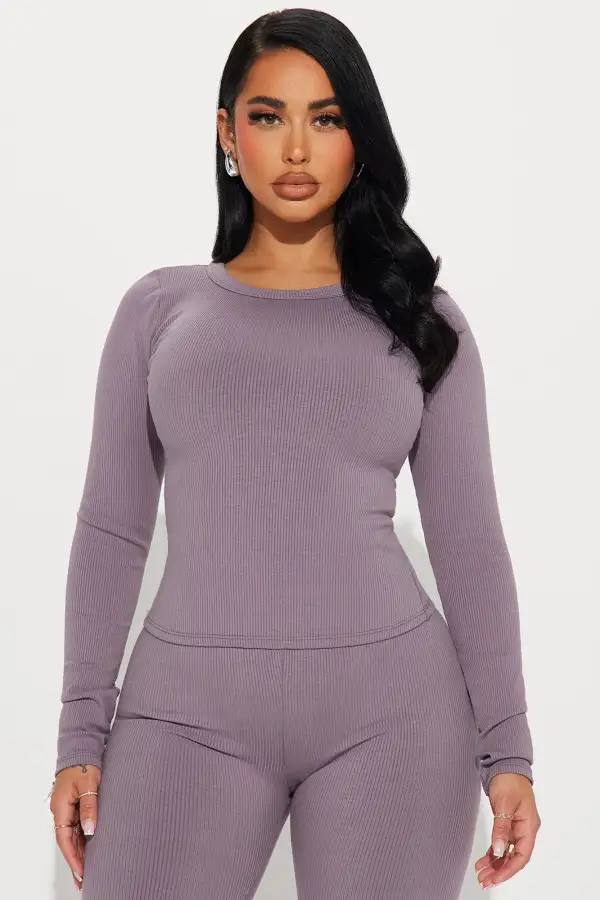 Braelynn Snatched Pant Set - Bark Brown