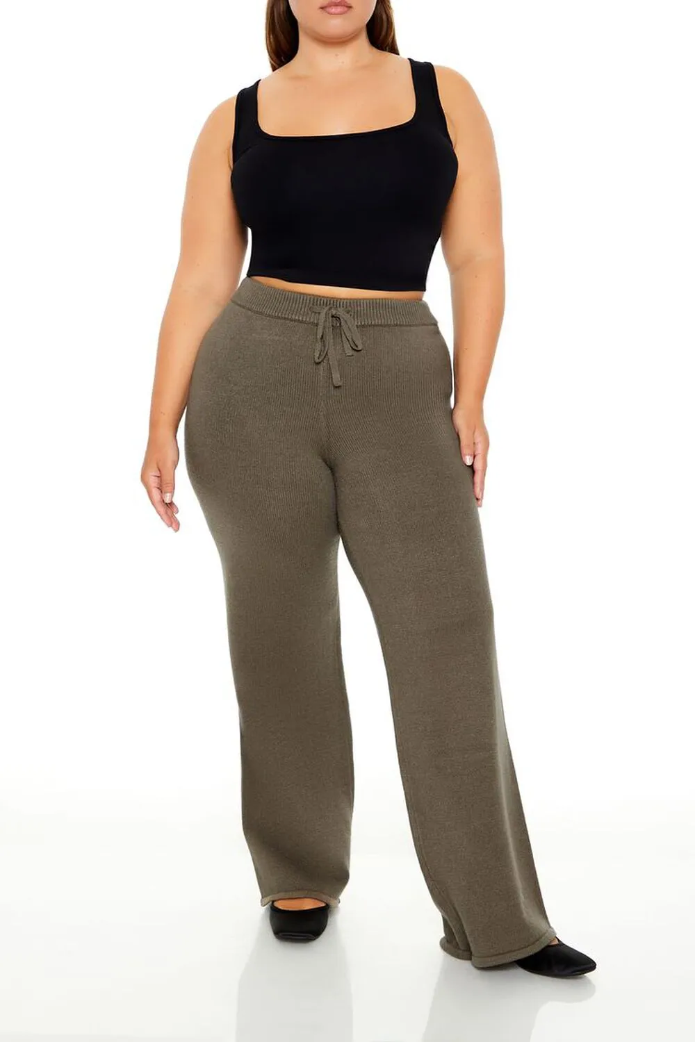 Plus Size Sweater-Knit Pants