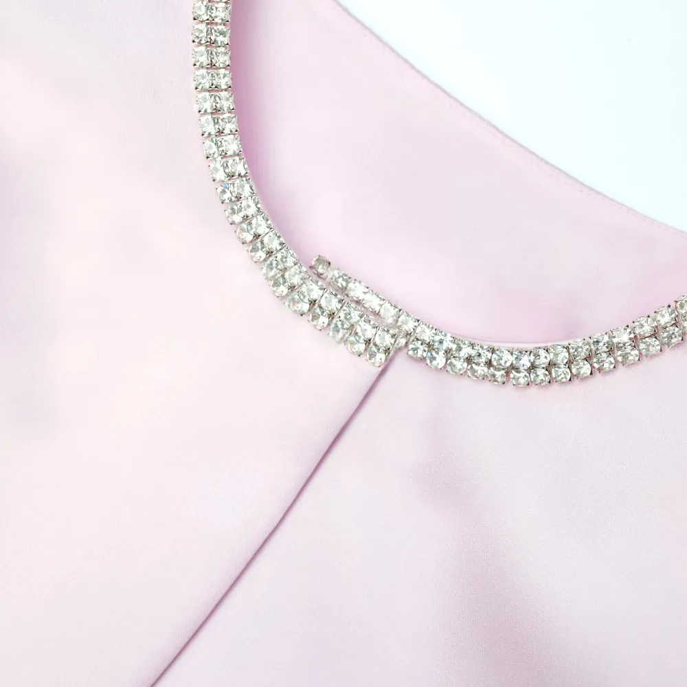 Pink Satin Bolero Jacket