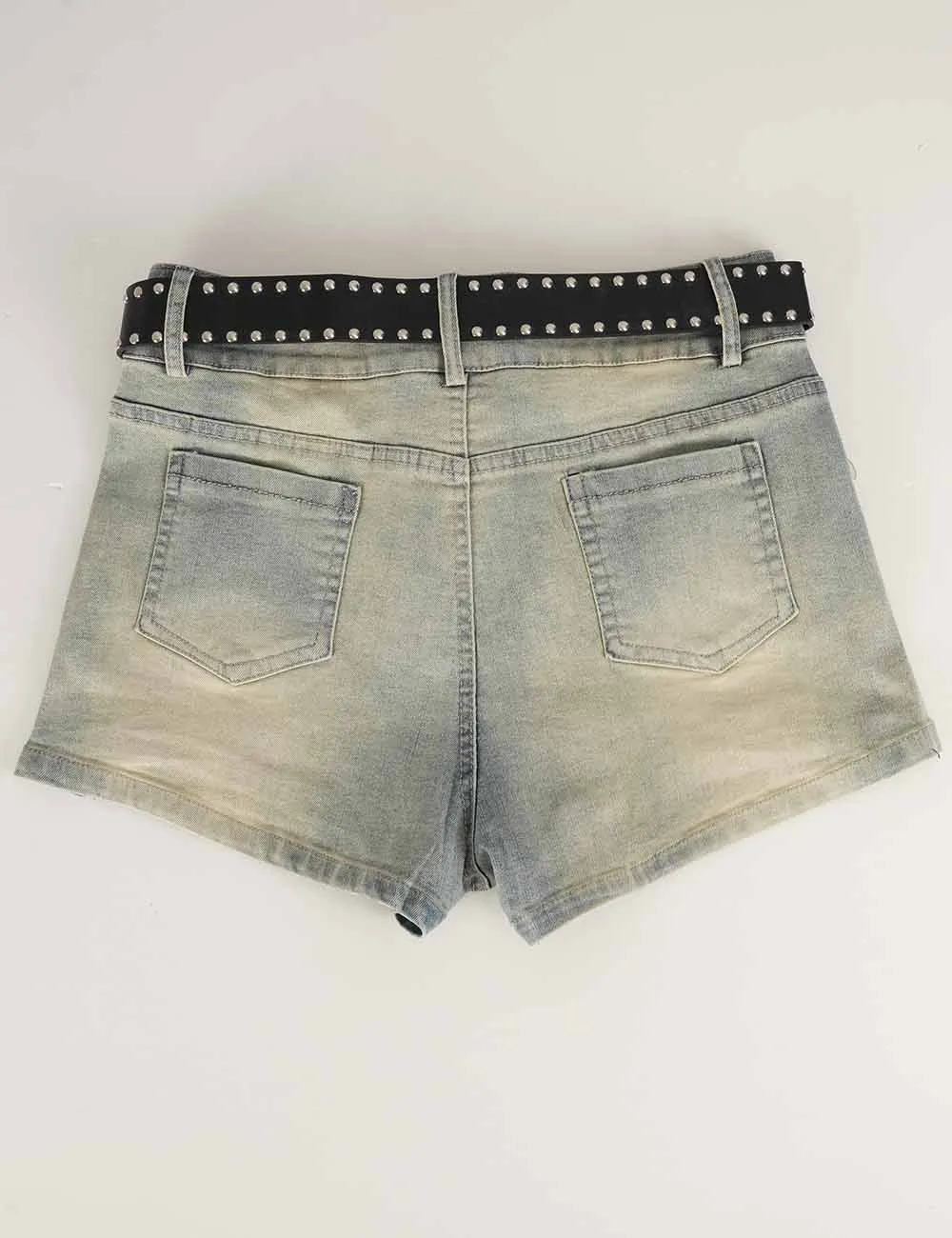 Rhinestone Star Denim Shorts