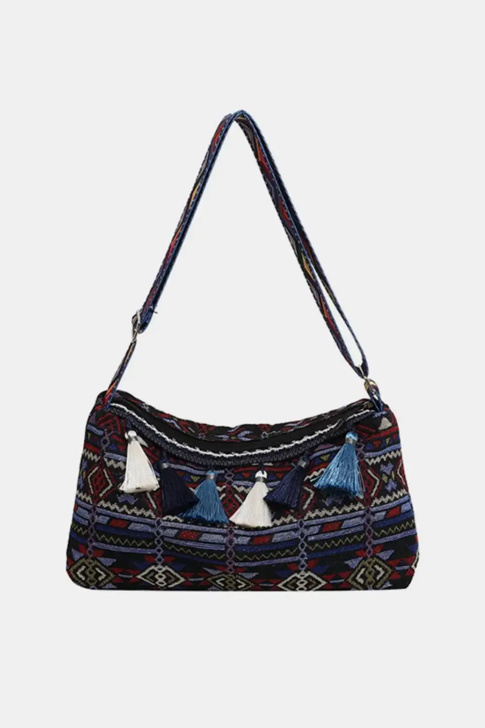 Tassel Accent Shoulder Bag