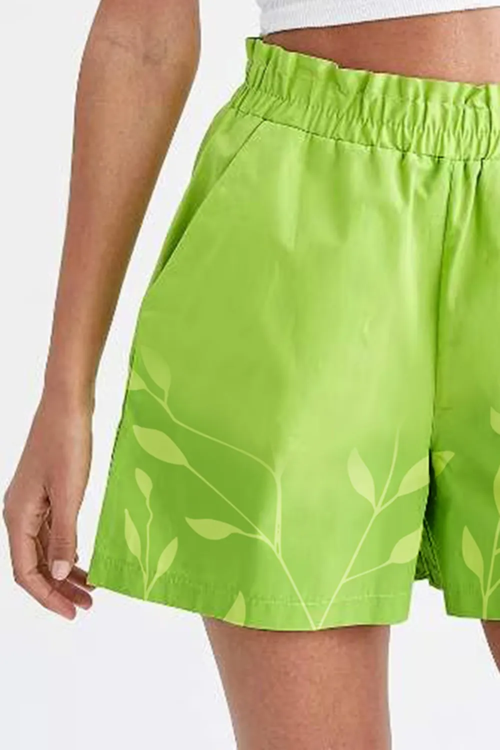 Paperbag Fit Mini Shorts