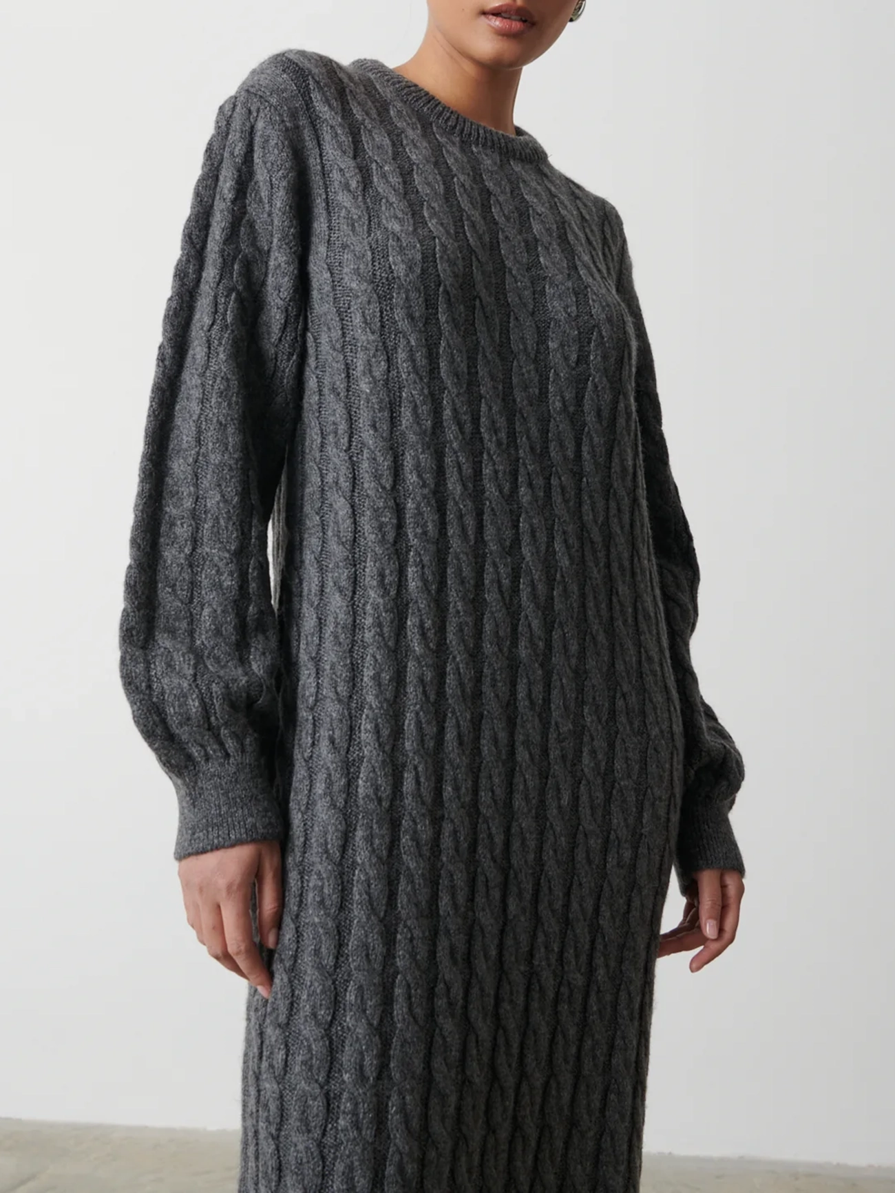 Cable Knit Midi Dress
