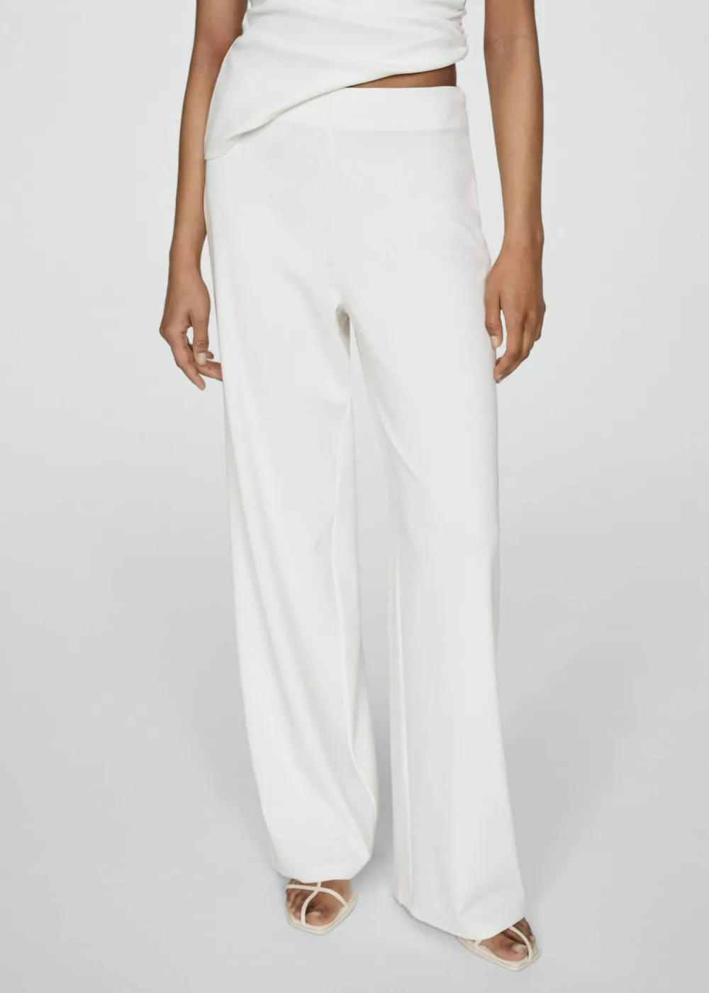 Flowy straight-fit pants