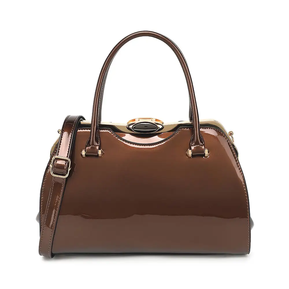 Patent Leather Satchel Bag