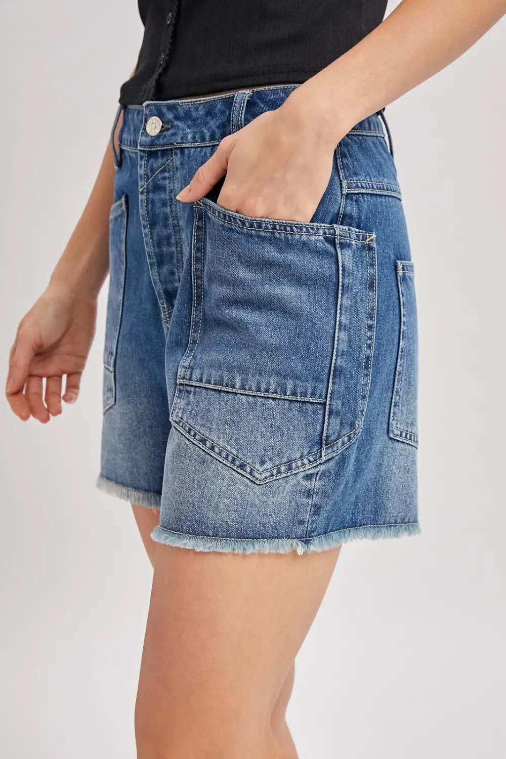 Modern Roomy Relaxed Cotton Blend Casual Shorts