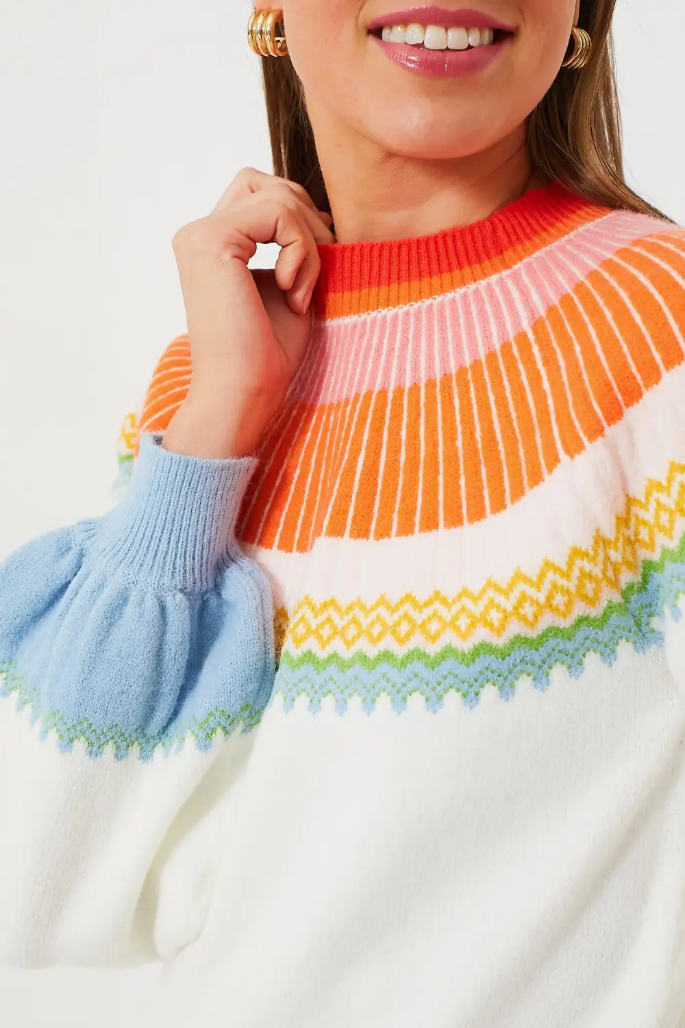 Pastel Color Block Sweater