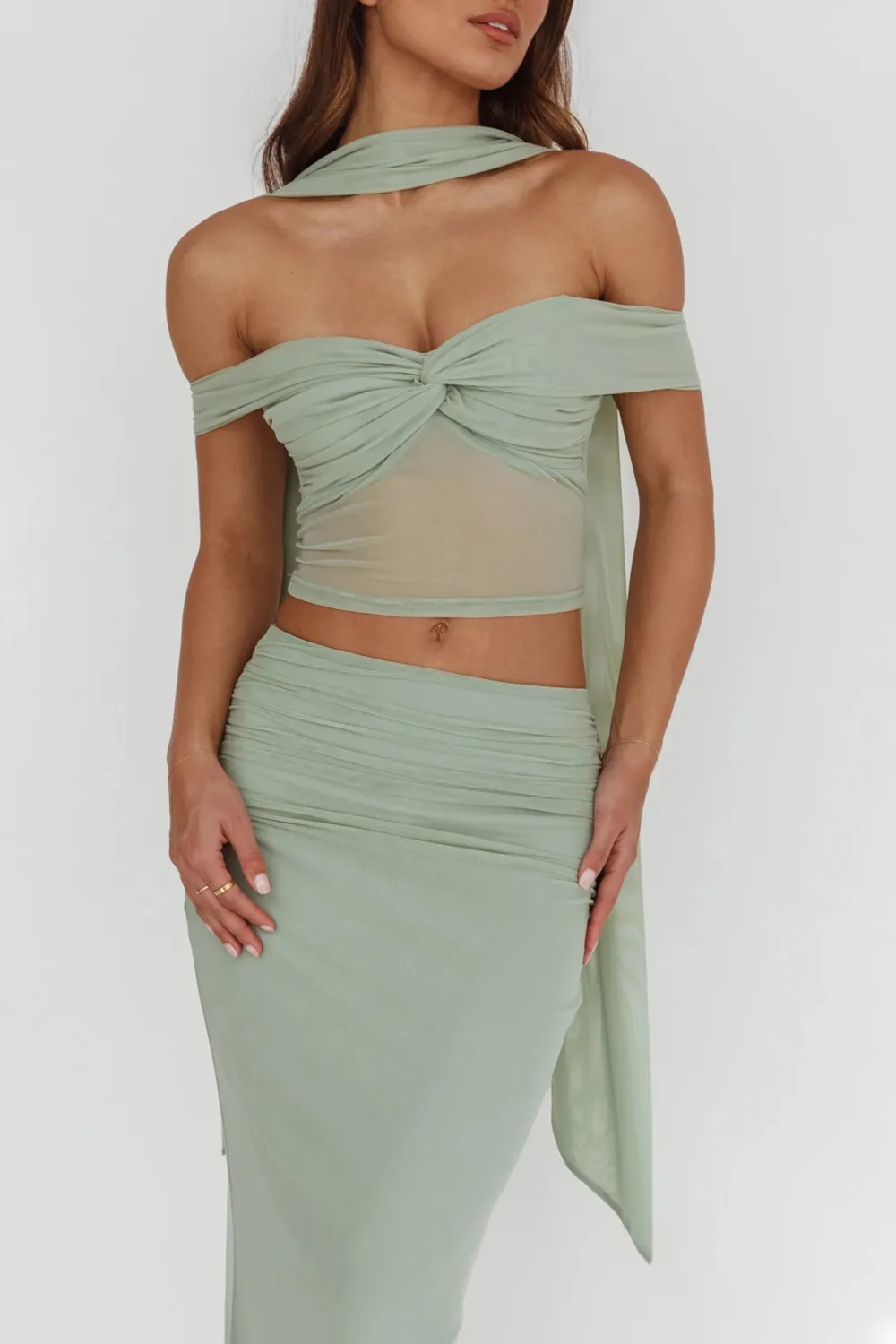 Fashionable And Sweet Off-Shoulder Top