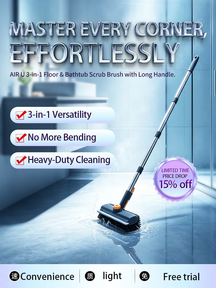 V-shaped floor brush