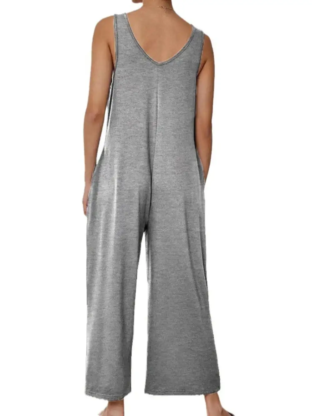 Streetwise Wide Leg Sleeveless Jumpsuit