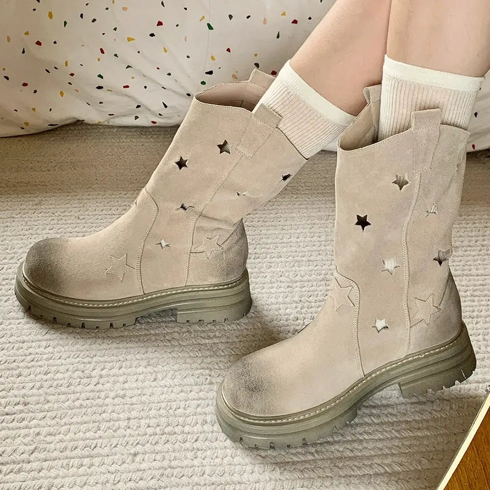 Star Cut-Out Boots