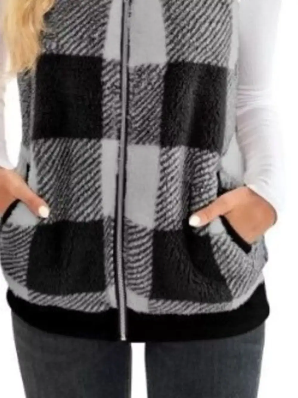 Full Size Color Block Zip