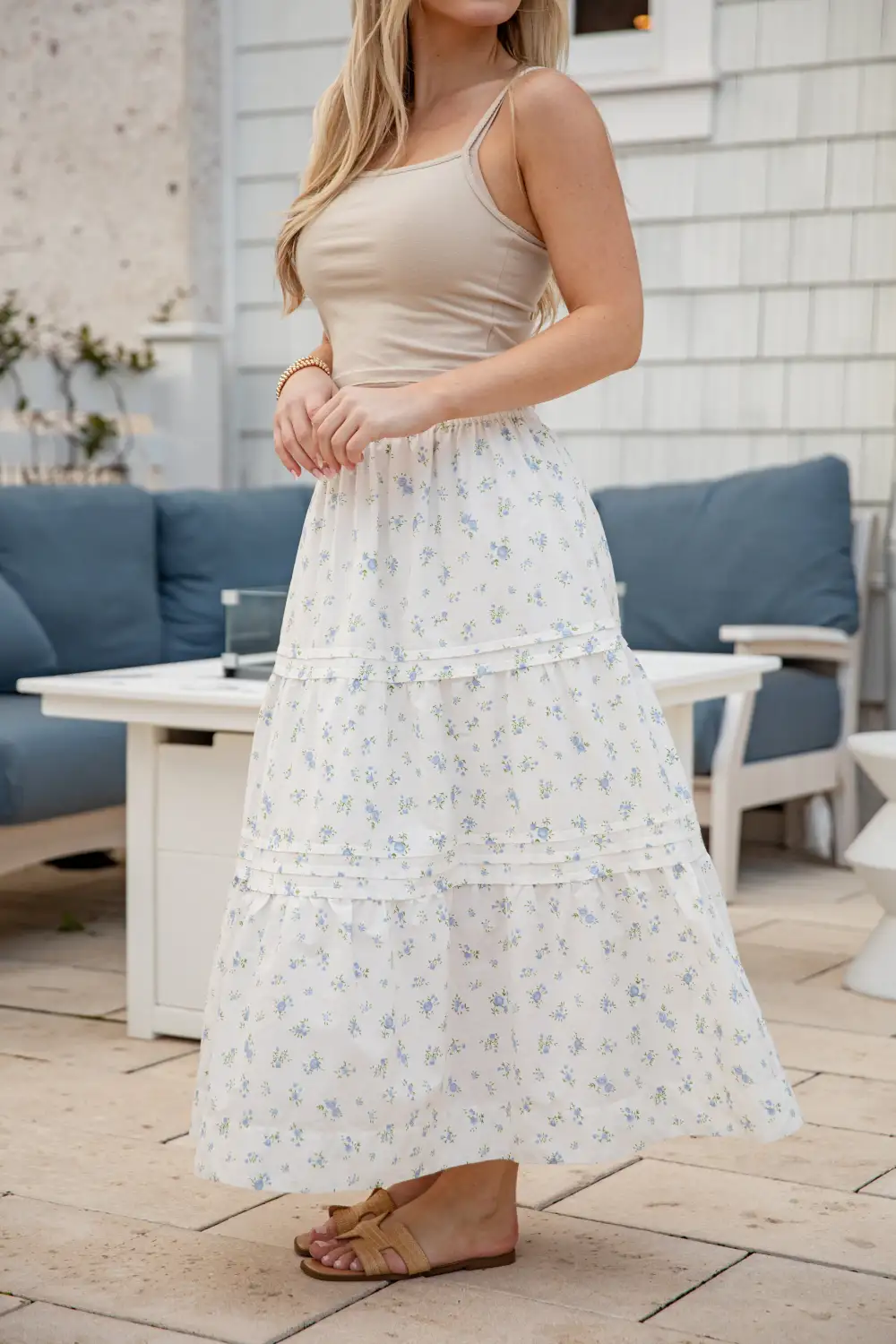 Woven Roomy Flowy Casual Skirt