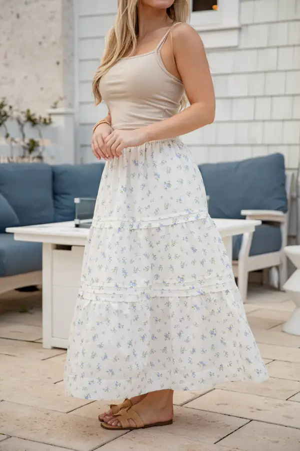 Woven Roomy Flowy Casual Skirt