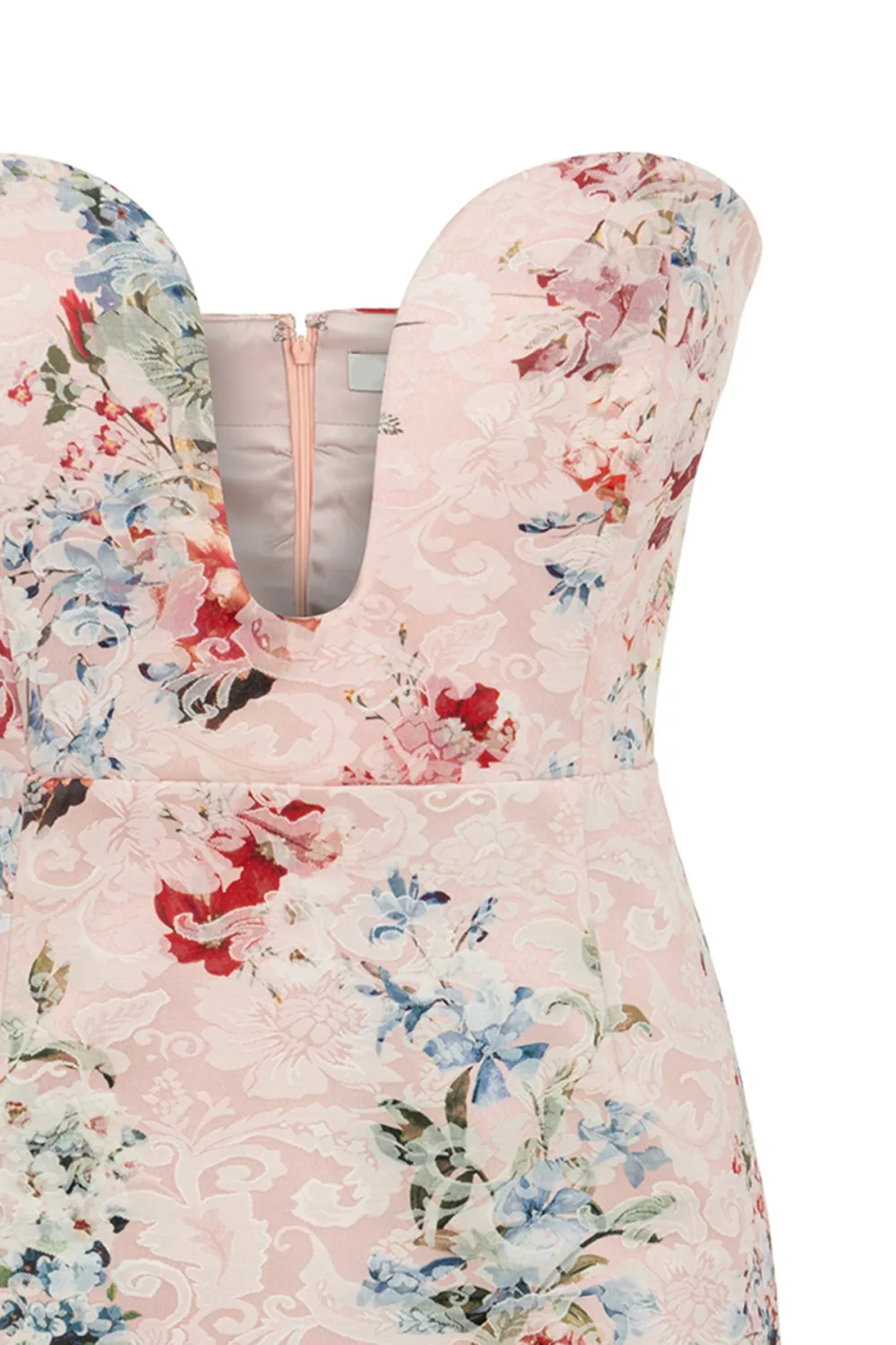 Flora Mini Dress-Pink
