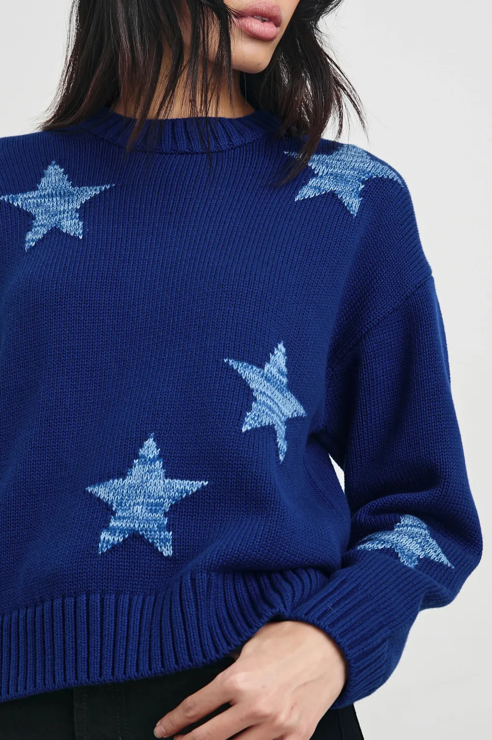 Cute Floral Embroidery Women's Loose Sweater
