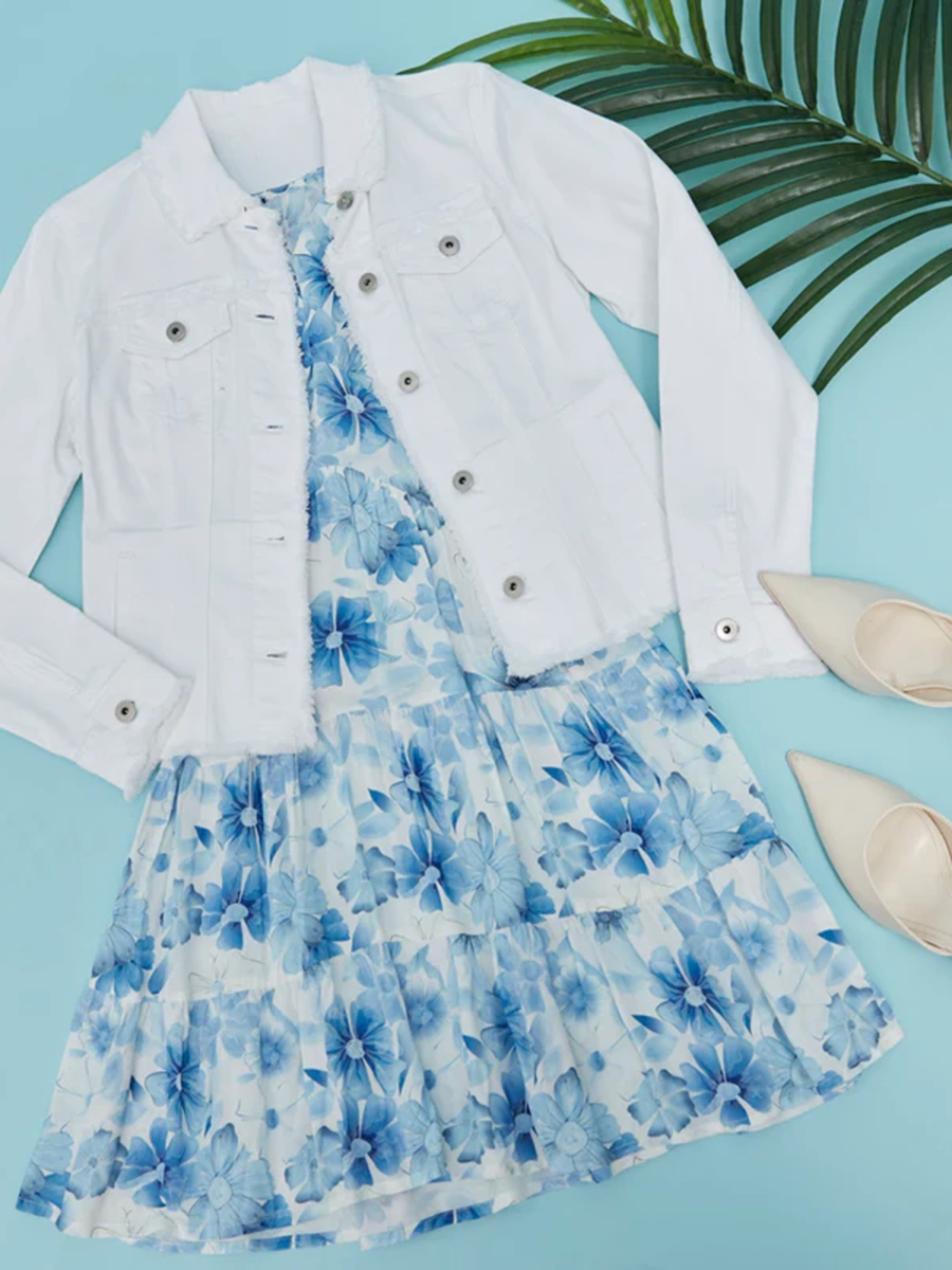 Abstract Print Fashion A-Line Dress